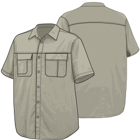 Moldes de confeccion para HOMBRES Camisas Camisa 7630